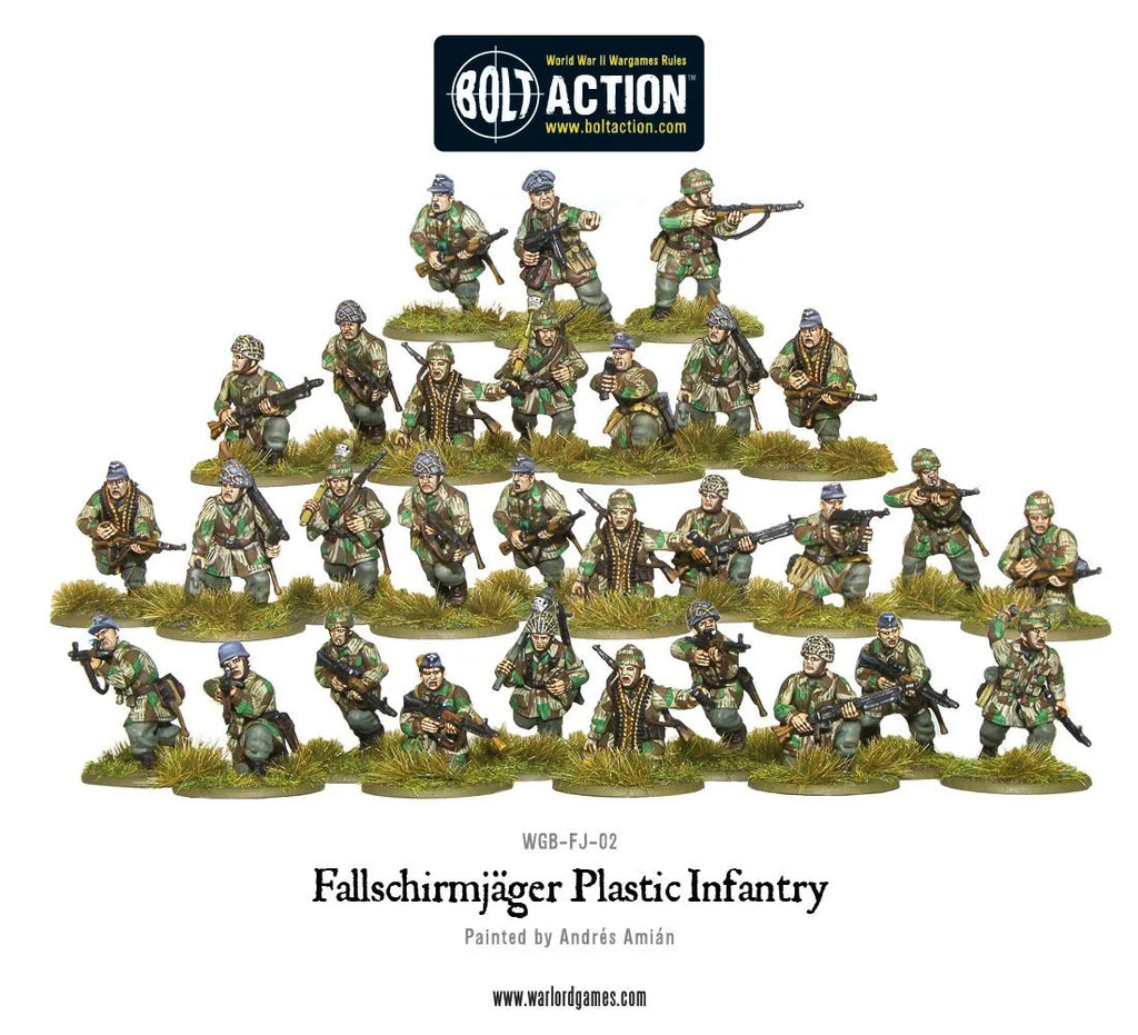 Warlord Games Bolt Action 1:56 Fallschirmjager WWII German Airborne - WGB-FJ-02