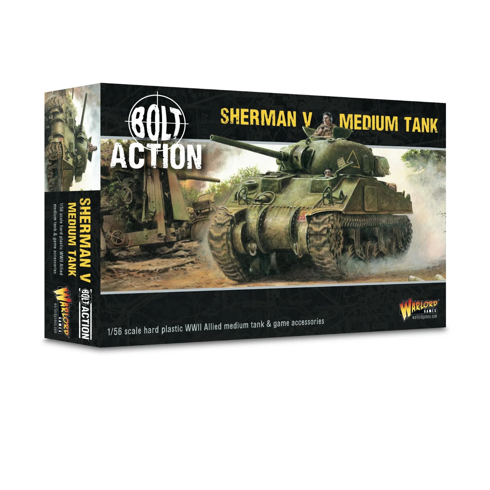 Warlord Games Bolt Action 1:56 WWII USA Sherman V (M4A4) Medium Tank - 402011004