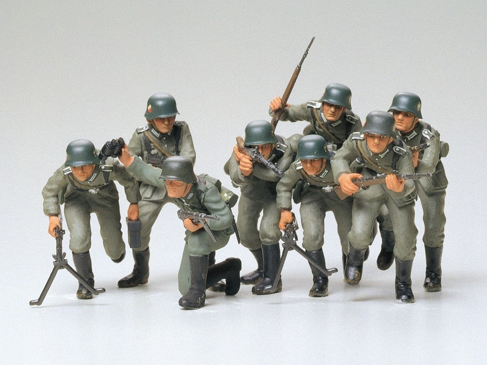 Tamiya Military Miniatures 1:35 Scale WW2 German Assault Troops Infantry - 35030