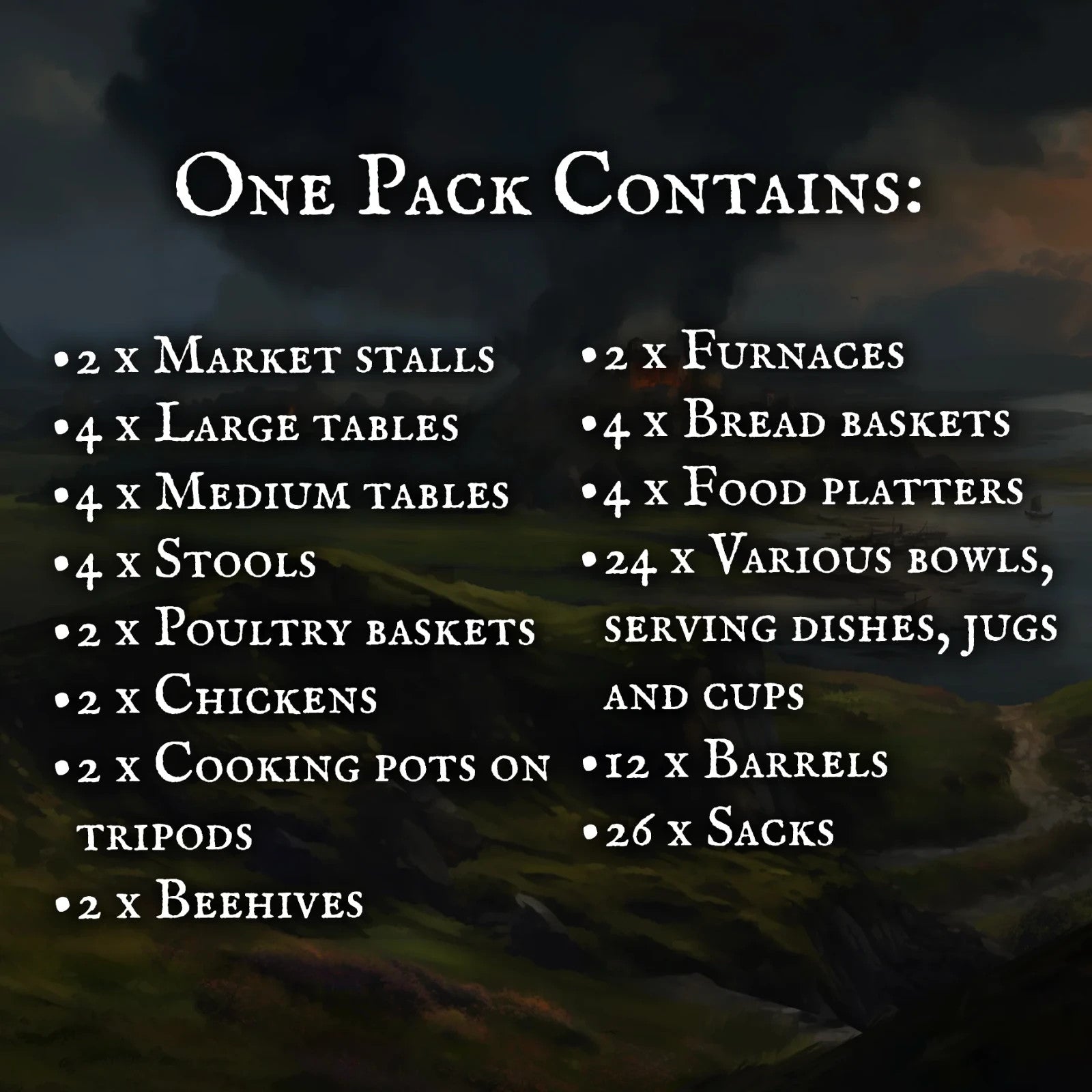 Victrix Pillage Ransack The Middle Ages 28mm Dark Age & Medieval Market Stall
