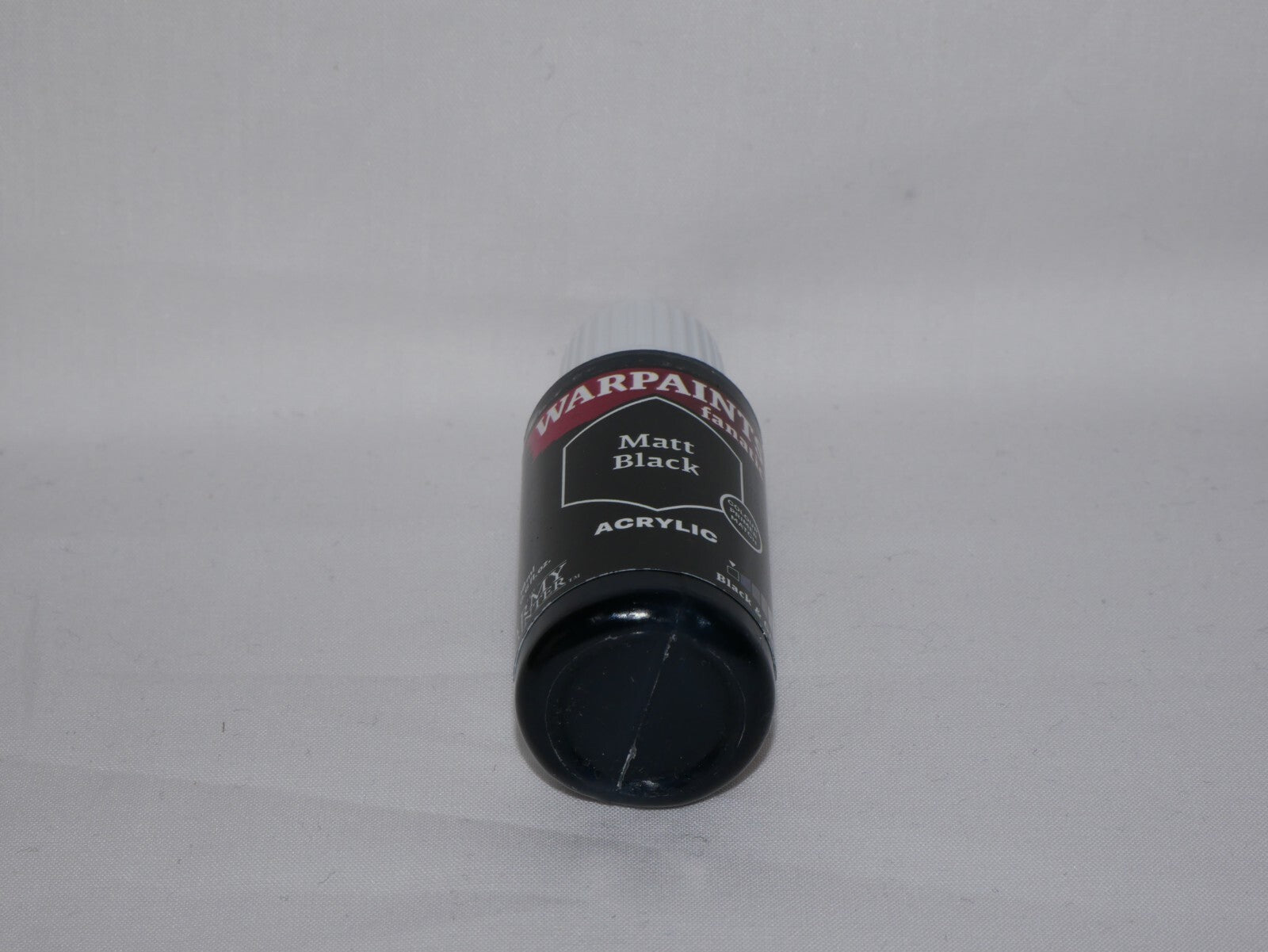 The Army Painter Warpaints Fanatic Acrylic Matt Black 18ml Dropper Bottle WP3001