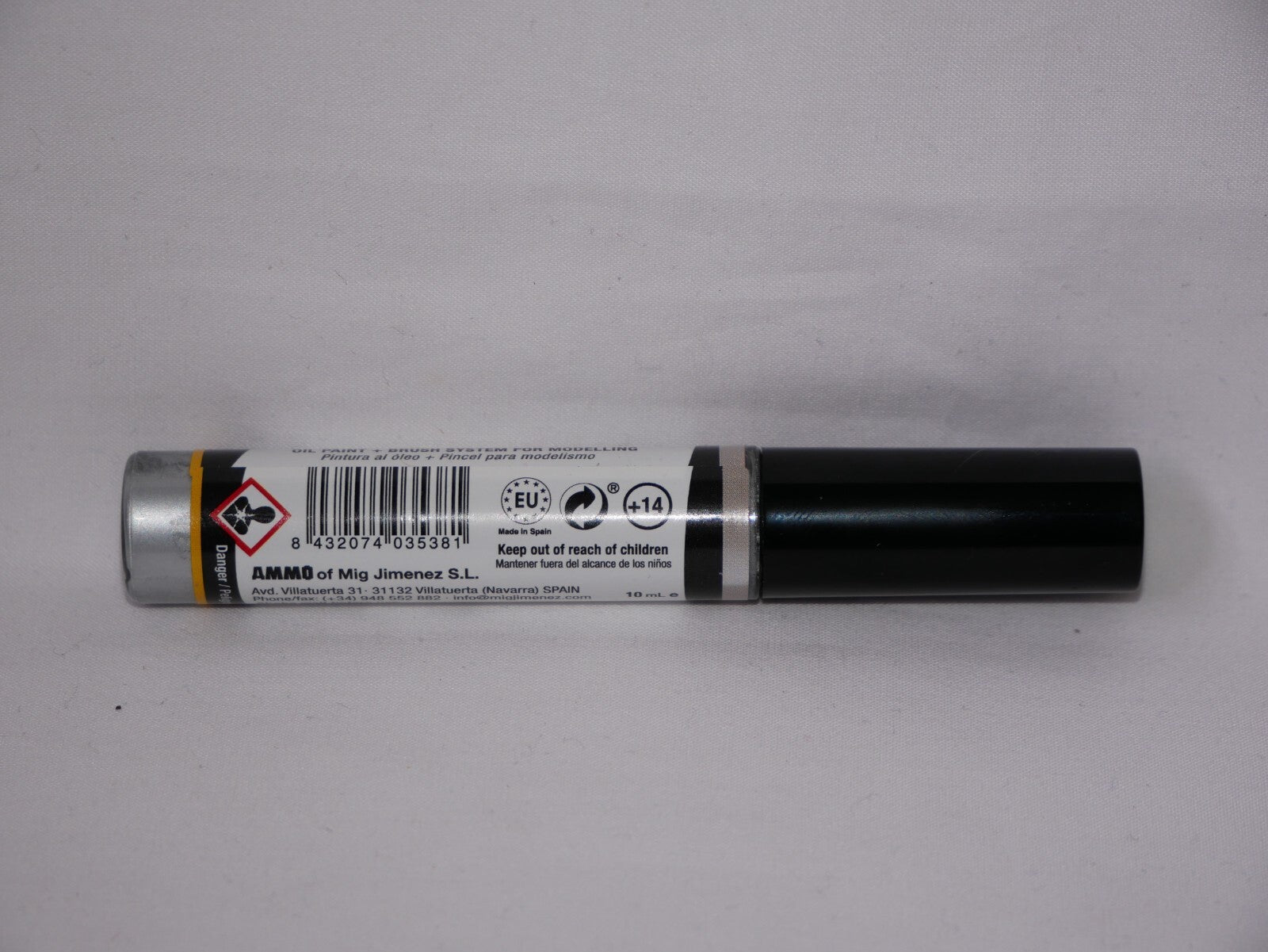 Ammo By Mig Jimenez Oilbrusher Range Silver With Brush Applicator - A.MIG-3538
