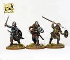 Victrix Warriors Of The Dark Ages 28mm Early Saxon Unarmoured Warriors - VXDA016