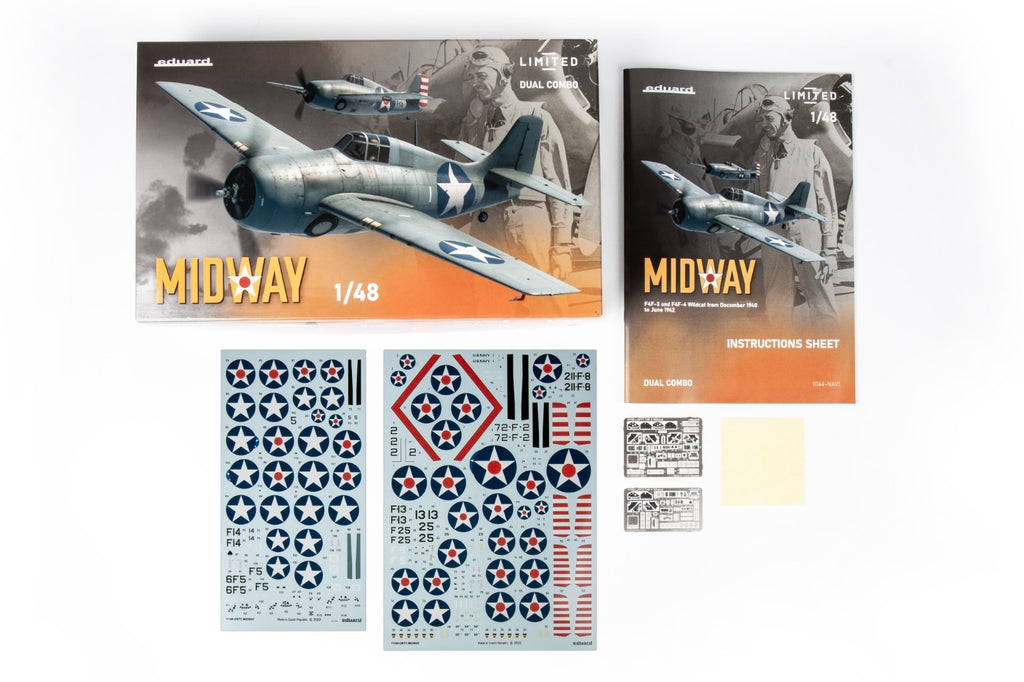 Eduard 1:48 Scale (F4F-3 & F4F-4) Widway Dual Combo Limited Edition Set - 11166