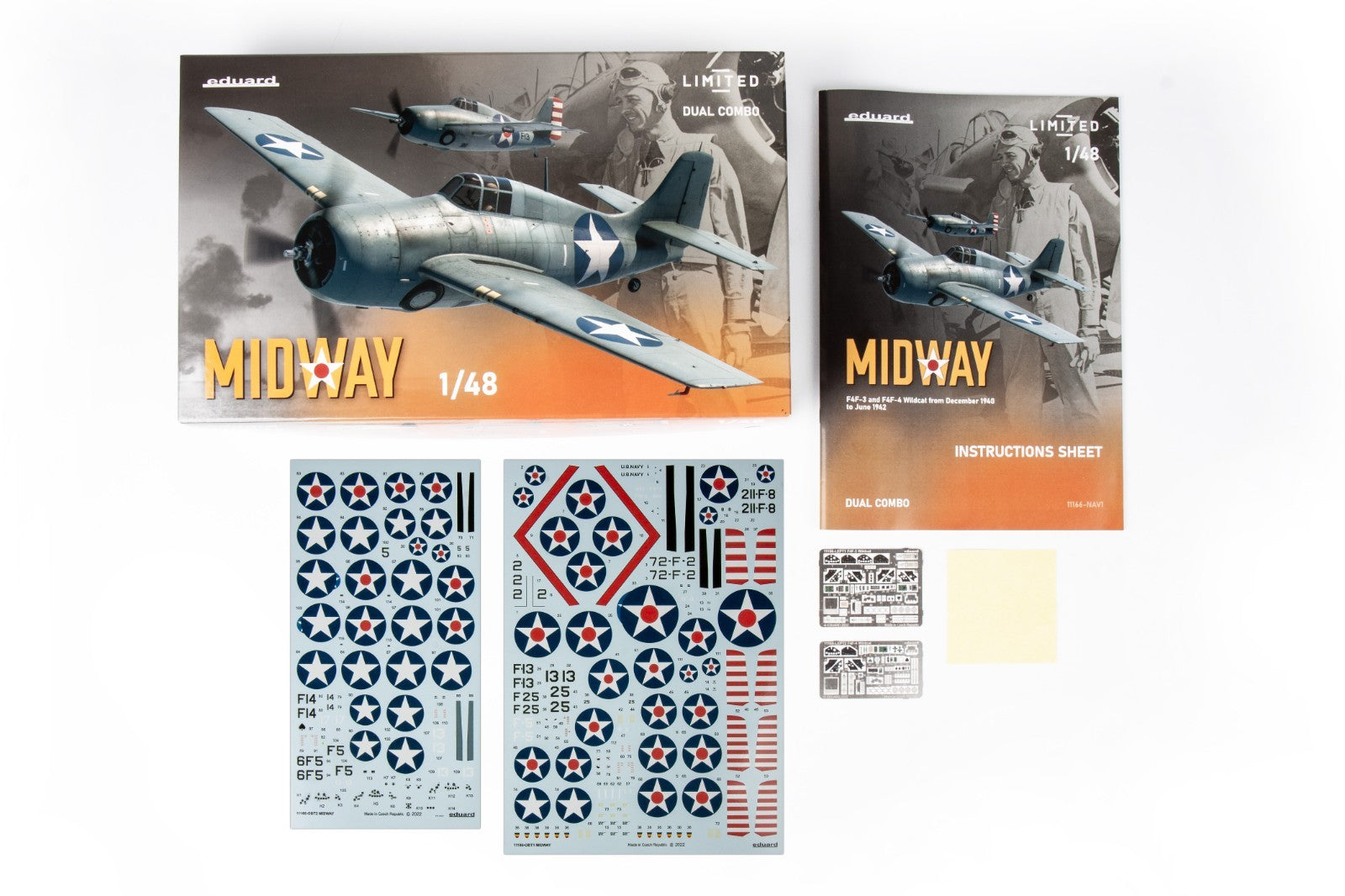 Eduard 1:48 Scale (F4F-3 & F4F-4) Widway Dual Combo Limited Edition Set - 11166