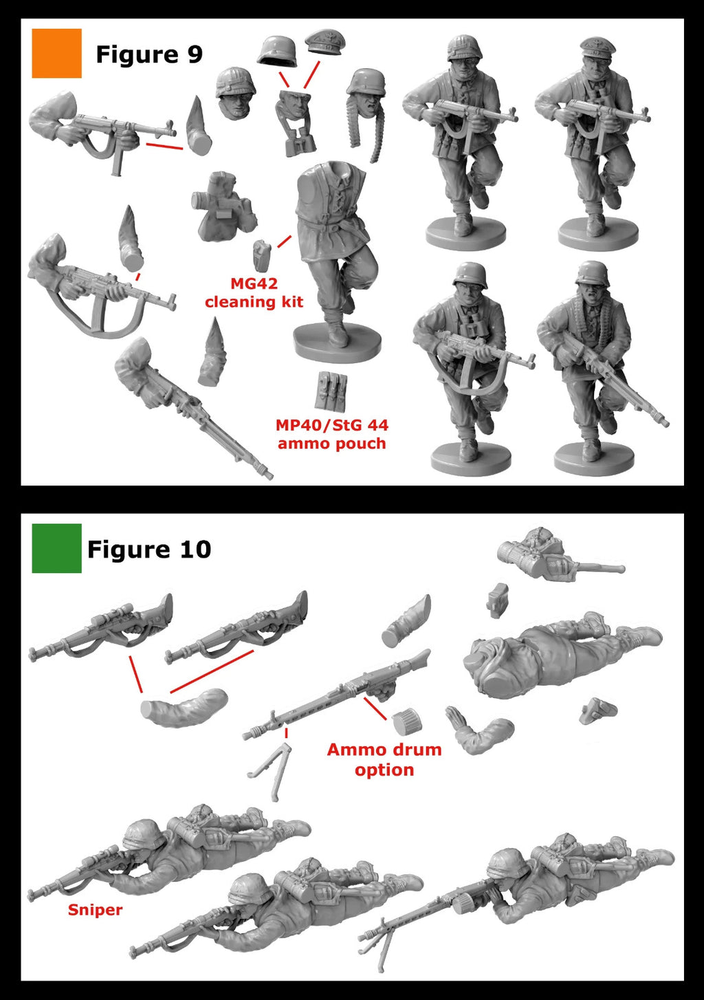 Victrix 28mm WW2 Late War German Heavy Weapons Support (1944 - 1945) - VW2002