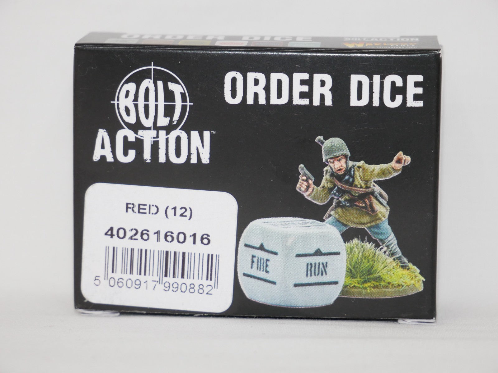 Warlord Games Bolt Action 1:56 Scale 12x Red Coloured Order Dice - (402616016)