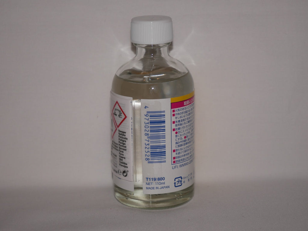 Mr Hobby Mr Paint Remover Thinner Solvent 110ml Screw Top Glass Bottle - (T-119)