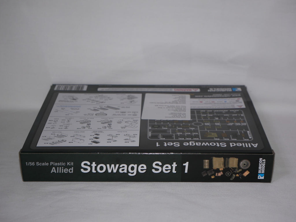 Rubicon Models 1:56 (28mm) Scale US & Commonwealth Allied Stowage Set 1 - 280033