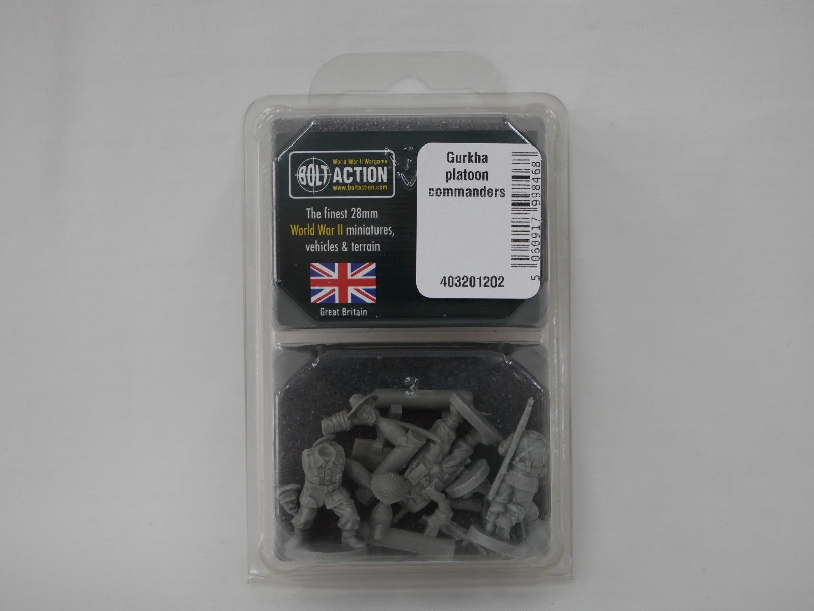 Warlord Games Bolt Action 1:56 (28mm) Scale Gurkha Platoon Commanders 403201202