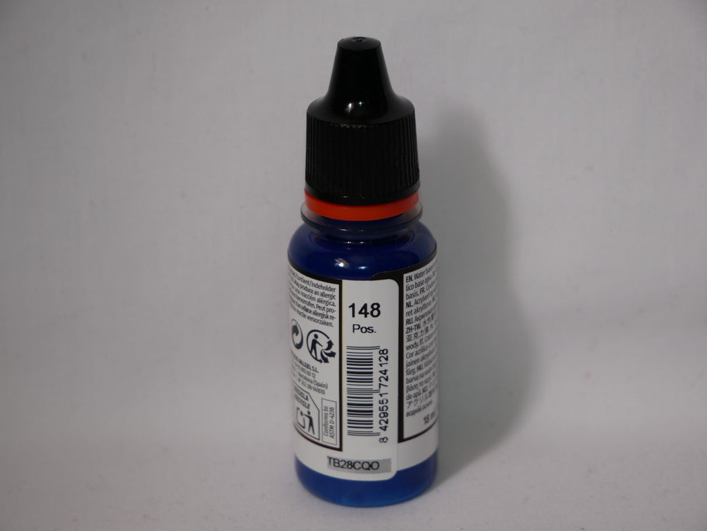 Vallejo Xpress Color Acrylics Storm Blue 18ml/0.6 fl oz Dropper Bottle - 72.412