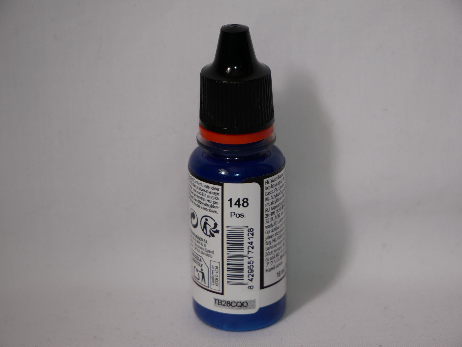Vallejo Xpress Color Acrylics Storm Blue 18ml/0.6 fl oz Dropper Bottle - 72.412