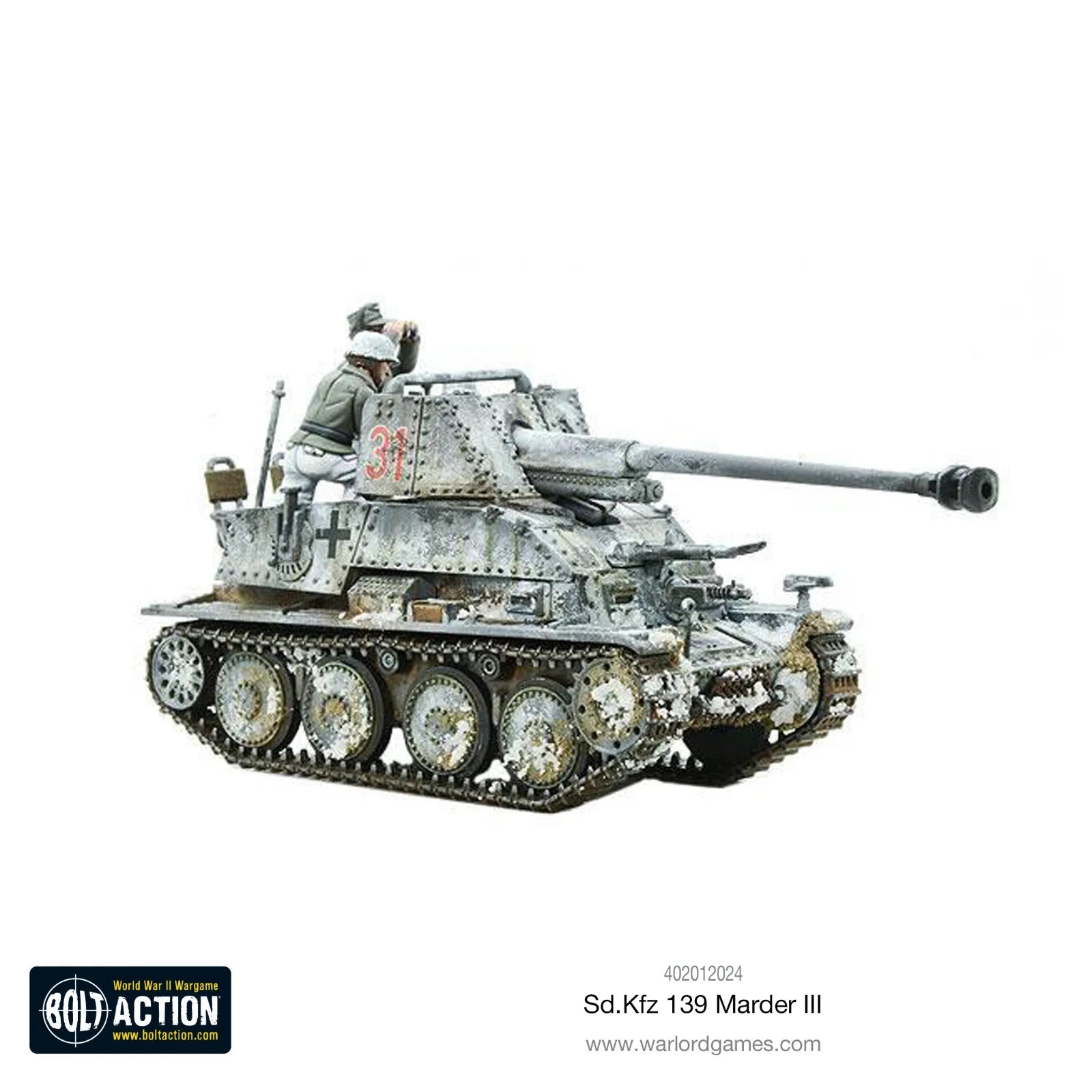 Warlord Games Bolt Action 1:56 Scale WWII German SD.FFZ 139 Marder III - 402012024