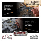 Army Painter Gamemaster Terrain 4 Piece Brush Kit For Terrain Painting - GM4006