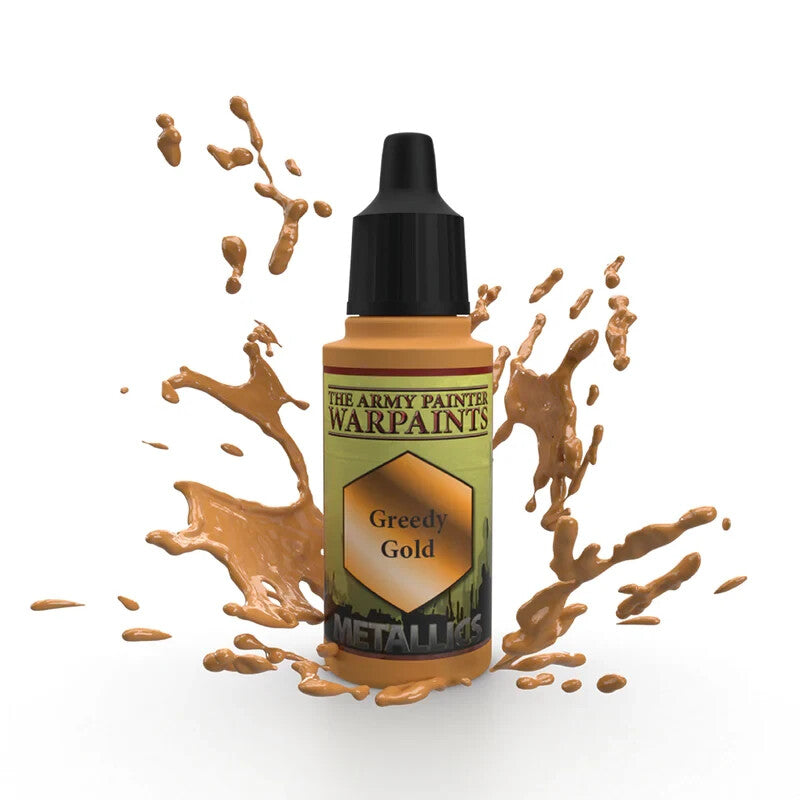 The Army Painter Warpaints Metallics Greedy Gold (18ml) Dropper Bottle - WP1132