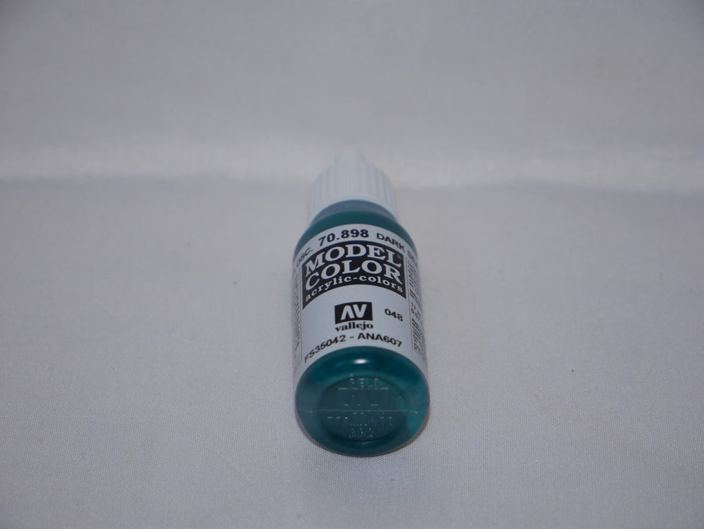 Vallejo Model Color Dark Sea Blue Acrylic 17ml/0.57 fl oz Dropper Bottle 70.898