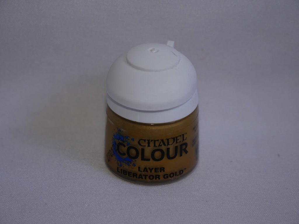 Citadel Colour Layer Liberator Gold Metallic Acrylic 12ml/0.40 fl oz Pot (22-73)