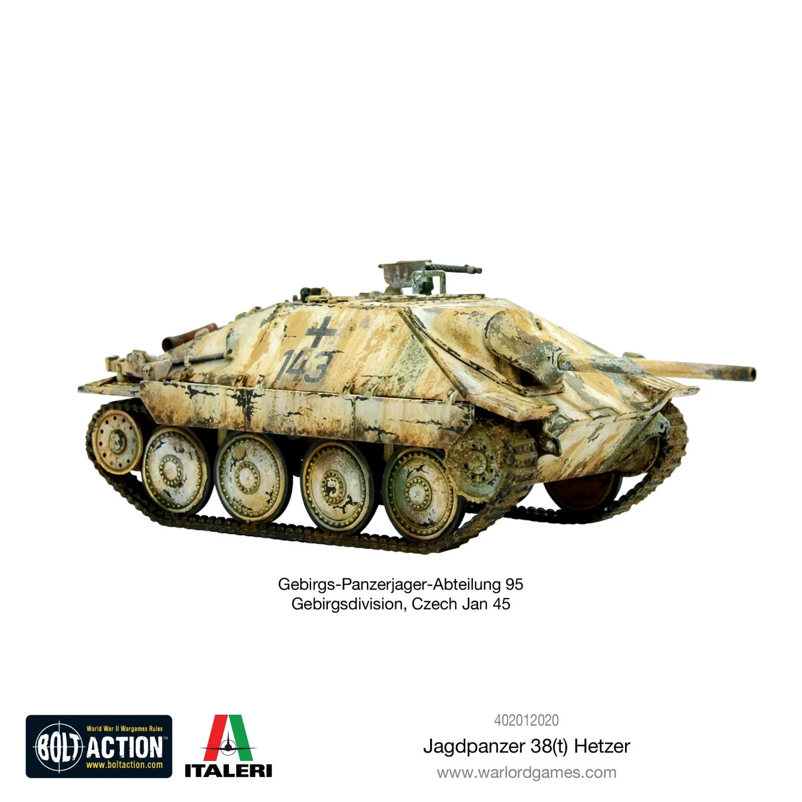 Warlord Games Bolt Action 1:56 Scale German Jagdpanzer 38(T) Hetzer - 402012020