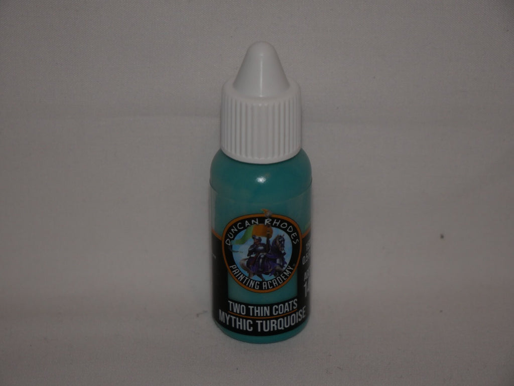 Duncan Rhodes Painting Academy Two Thin Coats Mythic Turquoise 15ml Bottle 10141