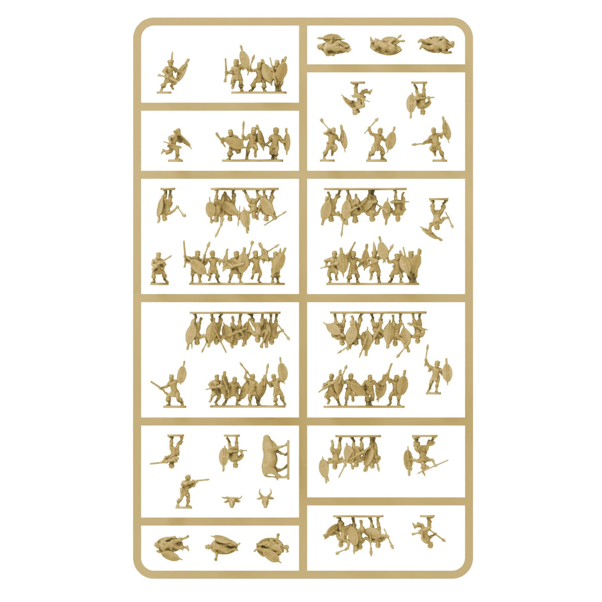 Black Powder Epic Battles Scale Miniatures Zulu 15mm Scale Zulu Impi - 312014602
