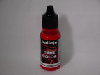 Vallejo Game Color Acrylics Scarlet Blood 18ml/0.6 fl oz Dropper Bottle - 72.106