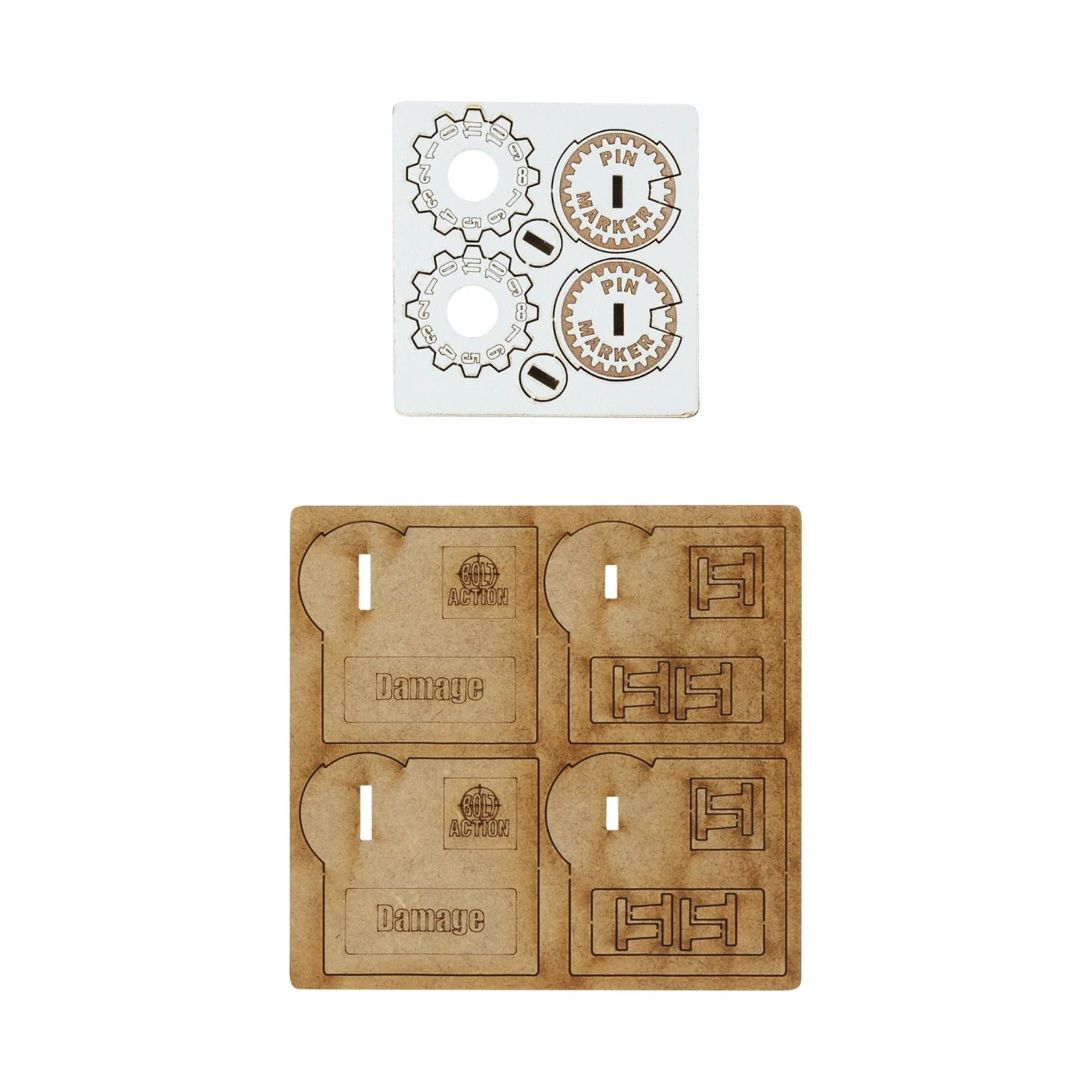 Warlord Games Bolt Action Laser Cut MFD Vehicle Pin Markers Germany - 408800008