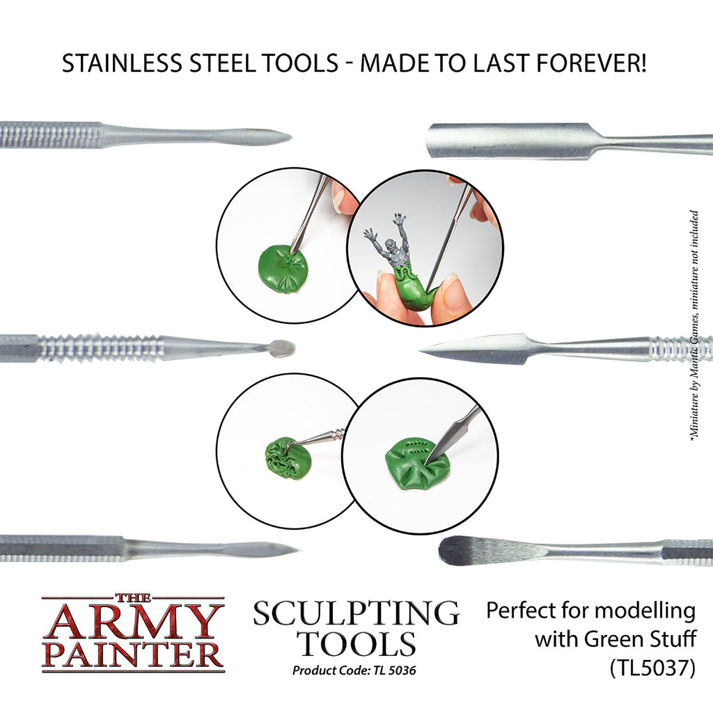 The Army Painter (3 Piece) Sculpting Tool Set For Mini Model Sculpting TL5036