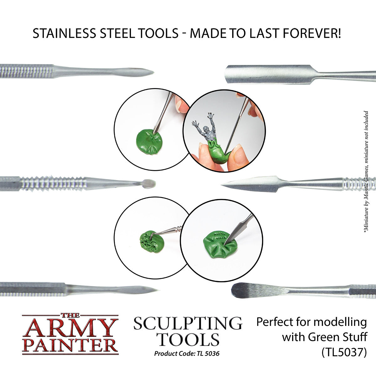 The Army Painter (3 Piece) Sculpting Tool Set For Mini Model Sculpting TL5036