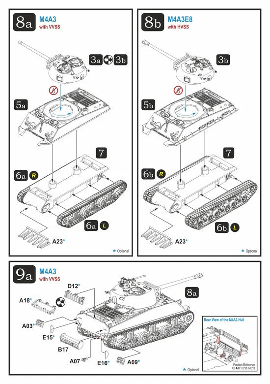 Rubicon Models 1:56 (28mm) Scale WWII US M4A3(76)W / M4A3E8 Sherman - 280042