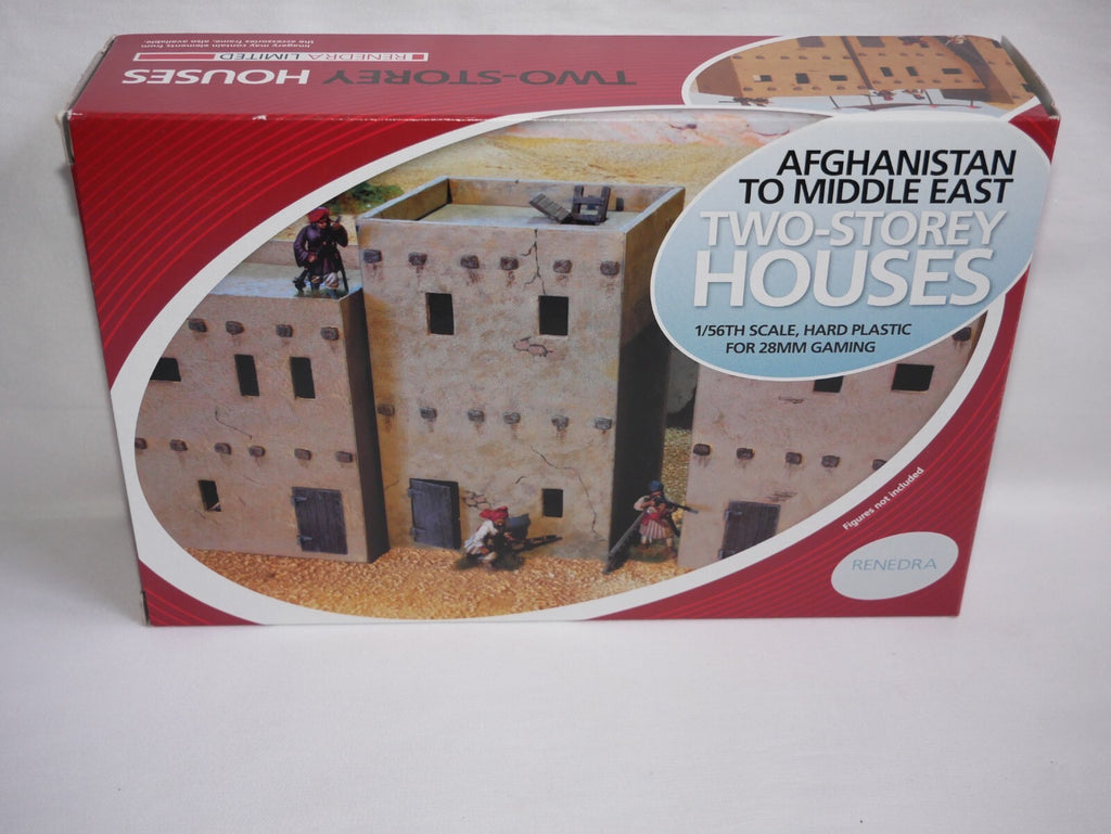 Renedra 1:56 Afghanistan Two-Storey Houses Box Set One Of Each Size (3 In Total)
