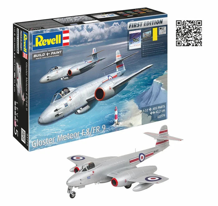 Revell 1:32 Scale Gloster Meteor F.8/Fr.9 First Edition Skill Level 5 - 03779