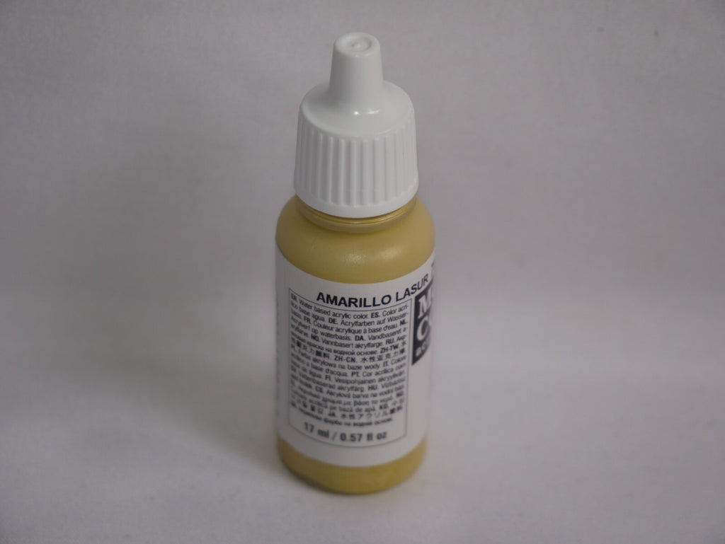 Vallejo Model Color German Yellow Acrylic 17ml/0.57 fl oz Dropper Bottle 70.806
