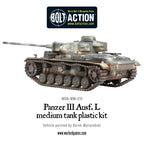 Warlord Games Bolt Action 1:56 Scale WW2 German Panzer III Medium Tank 402012004