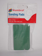 Humbrol Flexible Coarse Wide & Thin Sanding Pads 600/1000 Grit (2 pcs AG9166
