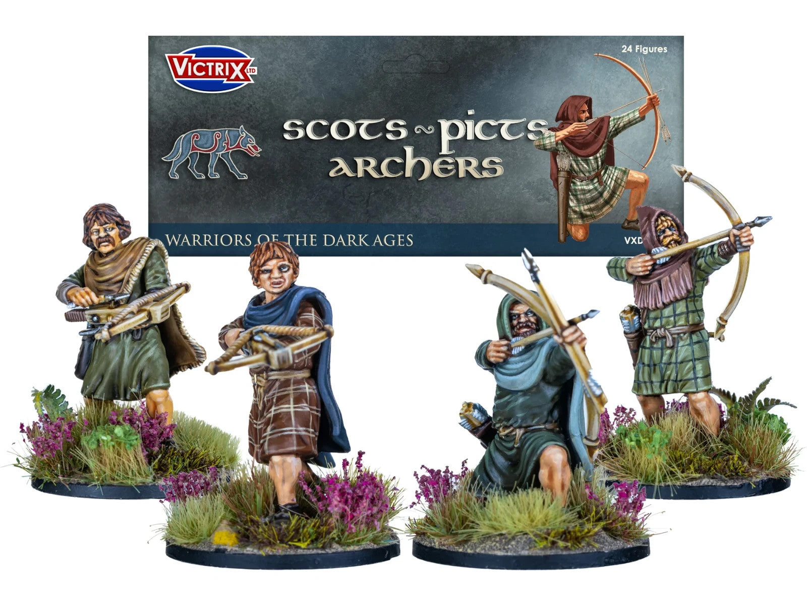 Victrix Warriors Of The Dark Ages 28mm Scots/Picts Archers & Crossbowmen - VXDA020