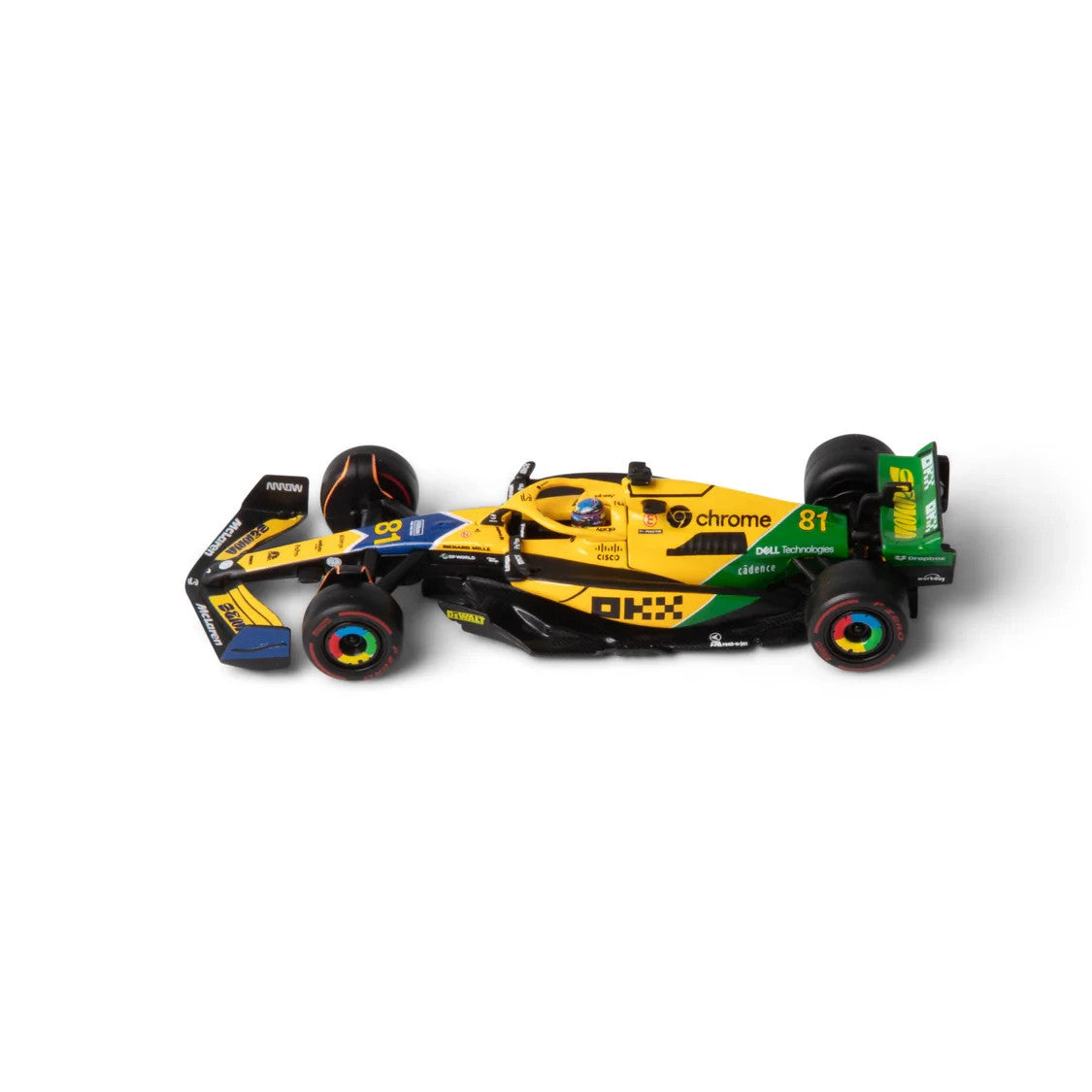 Burago 1:43 McLaren MCL38 Monaco Grand Prix 2024 No.81 Oscar Piastri #18-38215PS