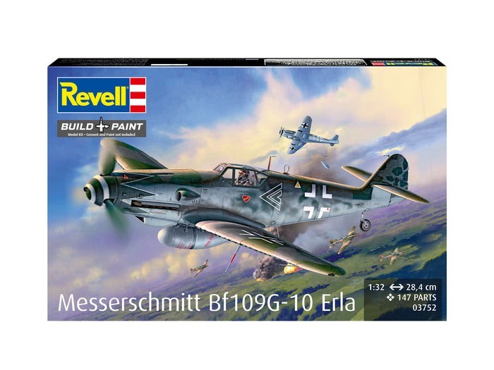 Revell 1:32 Scale Messerschmitt BF109G-10 Erla Model Kit Skill Level 5 - 03752