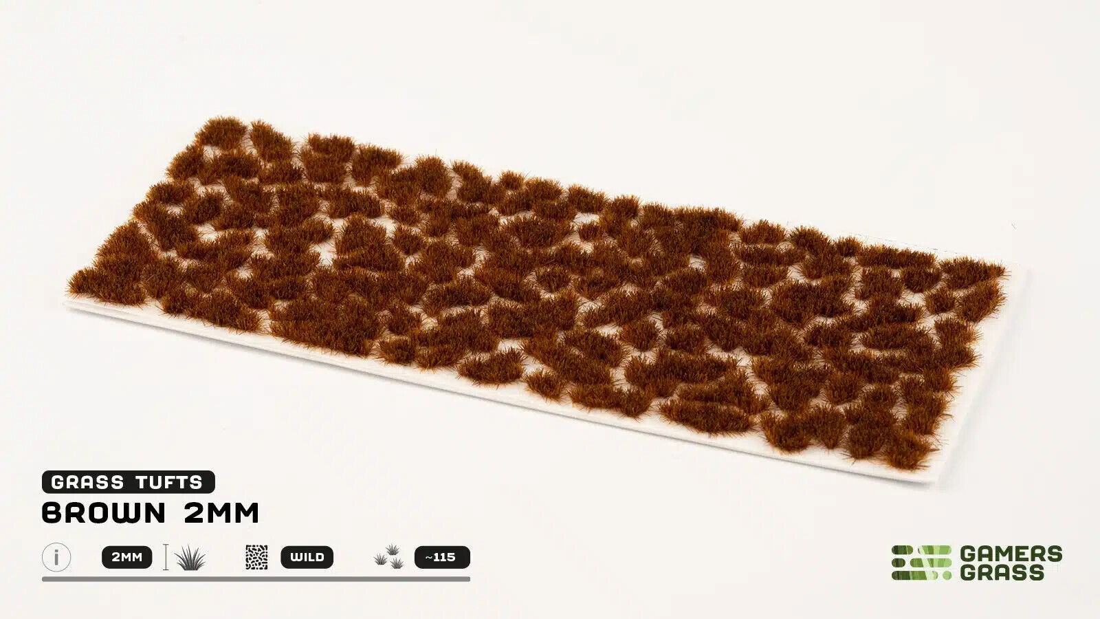 Gamers Grass Brown 2mm Tufts For Wargaming Miniature Bases (115) Per Pack GG2-B