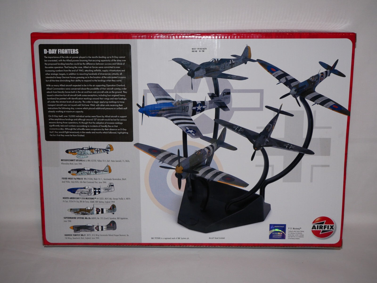 Airfix 1:72 Scale Plastic Model WW2 D-Day Fighters Gift Set Skill Level 1 A50192