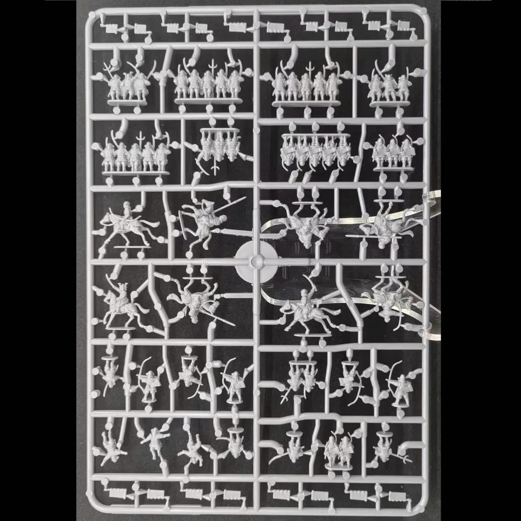 Wargames Atlantic Grand Battle Scale Hard Plastic 10mm Samurai Figures WAARN004S