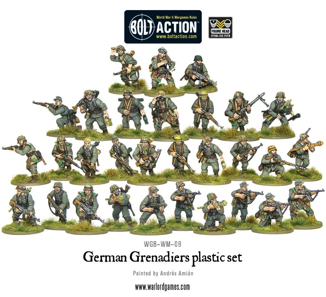 Warlord Games Bolt Action 1:56 German Grenadiers WW2 Late War Infantry WGB-WM-09