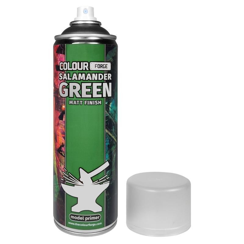 Colour Forge Salamander Green Matt Finish Model Primer 500ml Aerosol Spray Can