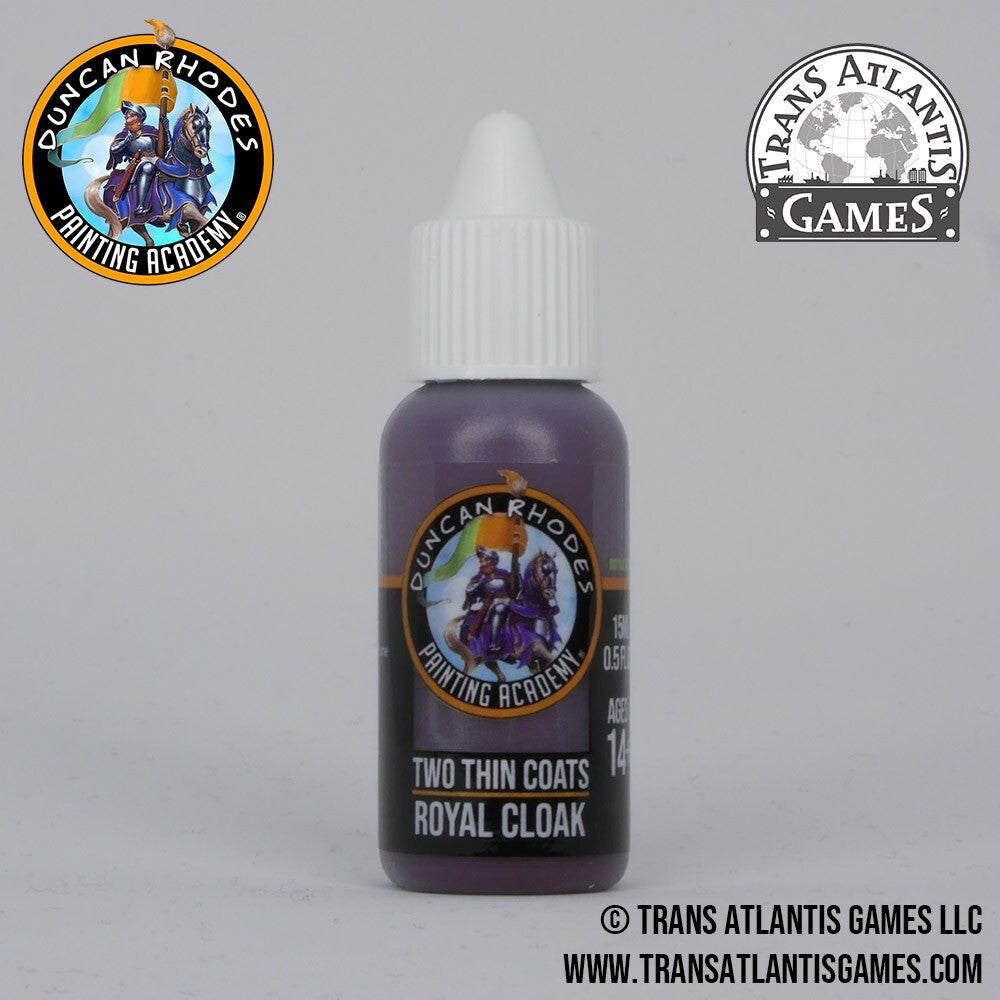 Duncan Rhodes Painting Academy 'Two Thin Coats' Royal Cloak 15ml Dropper - 10046