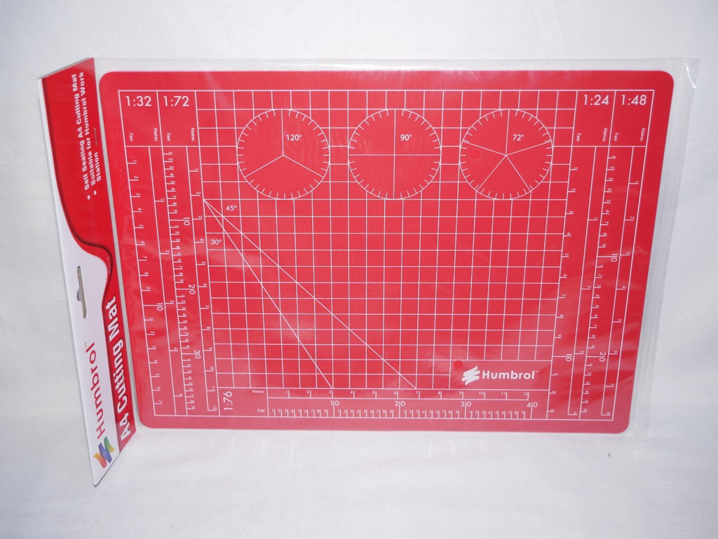 Humbrol A4 Size Cutting Mat With Scale Markings For Model Kit Building (AG9155)