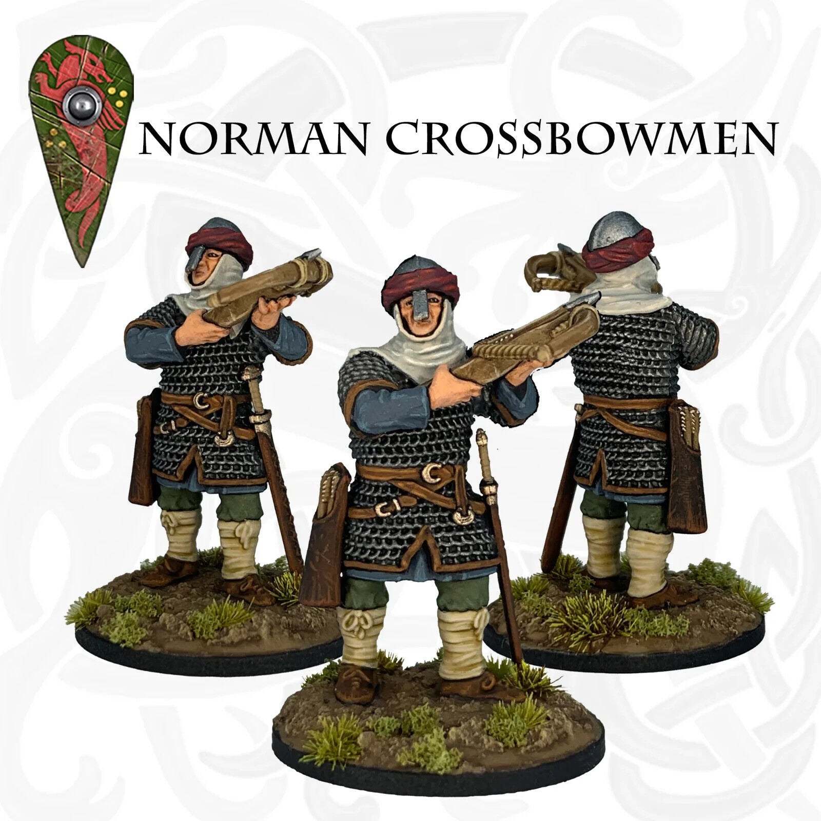 Victrix Warriors Of The Dark Ages 28mm Hard Plastic Norman Crossbowmen - VXDA011