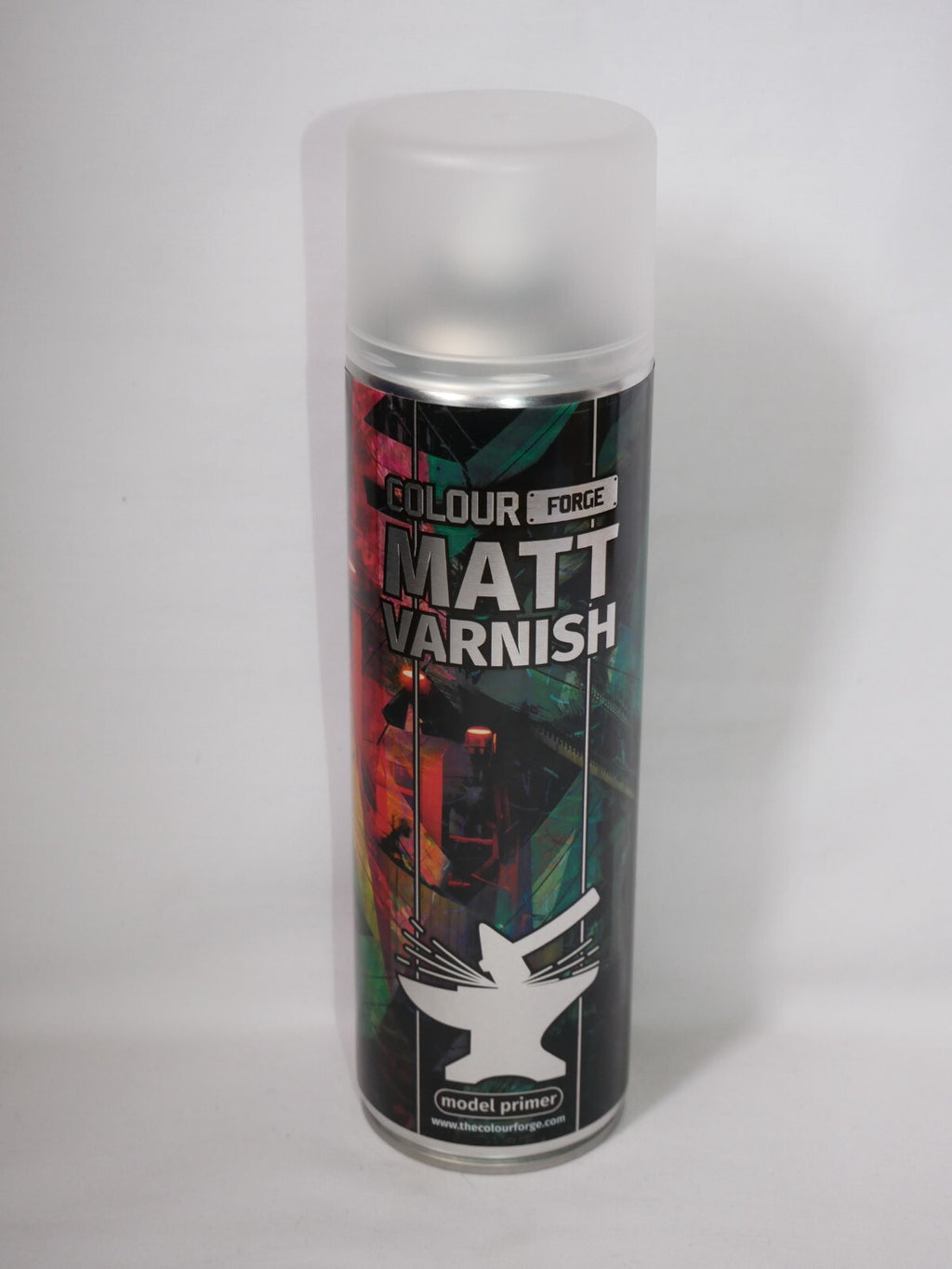 Colour Forge Hobby Supplies Matt Varnish Model Primer 500ml Aerosol Spray Can