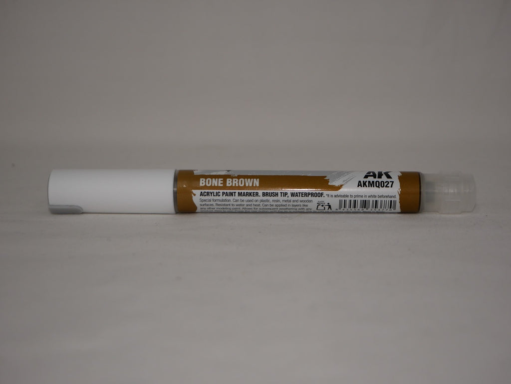 AK Interactive Acrylic Quick Gen Markers For Tabletop Wargaming Bone Brown - AKMQ027