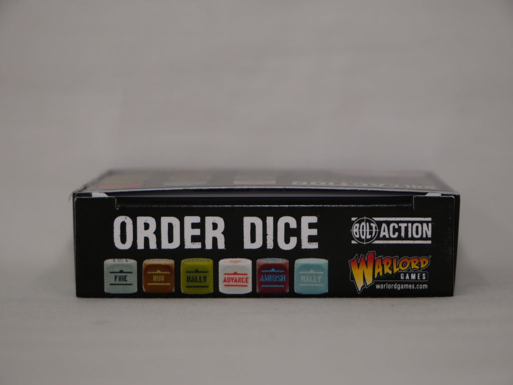 Warlord Games Bolt Action 1:56 Scale 12x Black Coloured Order Dice - (402616009)