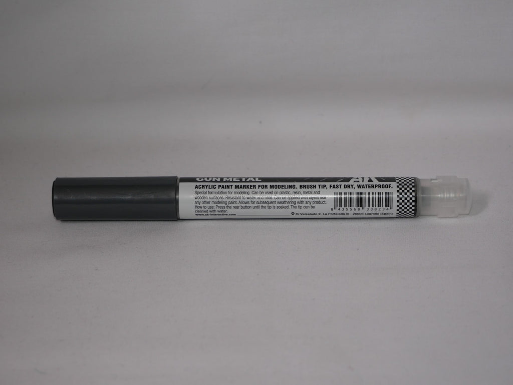 AK Interactive Acrylic Paint Playmarkers For Tabletop Games Gun Metal - AKM001