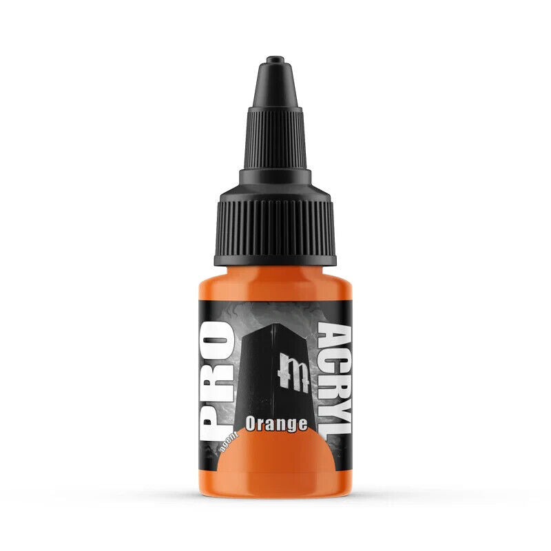 Monument Hobbies Pro Acryl Acrylic Paint Range Orange 22ml Twist Bottle MPA-007
